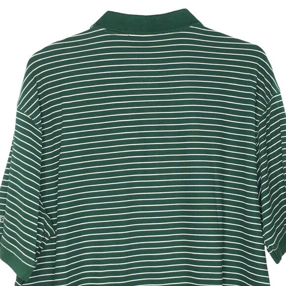 Masters Collection XL Mens Green Striped Golf Polo Pima Cotton Short Sleeve - Picture 5 of 10
